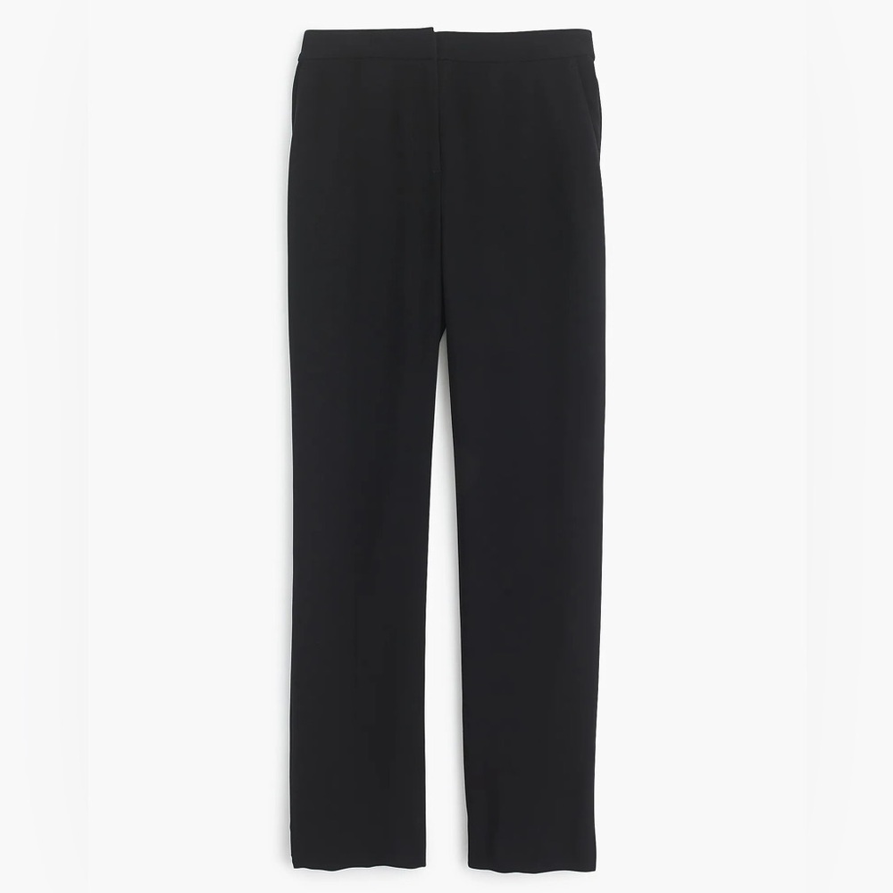 J. CREW Pull On Easy Pant in Matte Crepe Black sz 8